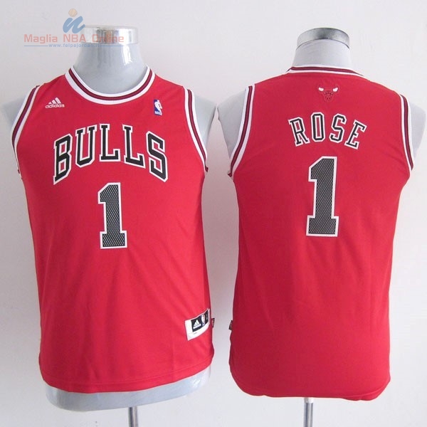 Acquista Maglia NBA Bambino Chicago Bulls #1 Derrick Rose Rosso