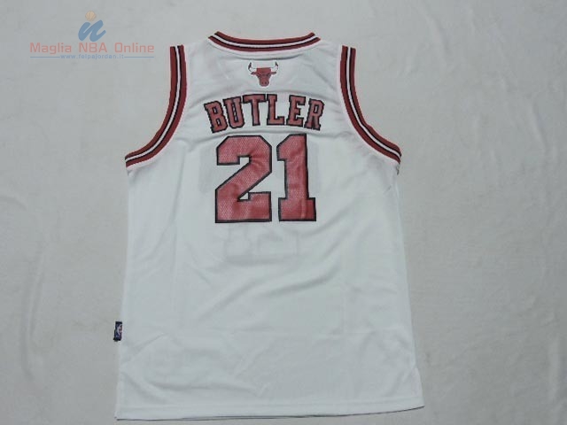 Acquista Maglia NBA Bambino Chicago Bulls #21 Jimmy Butler Bianco