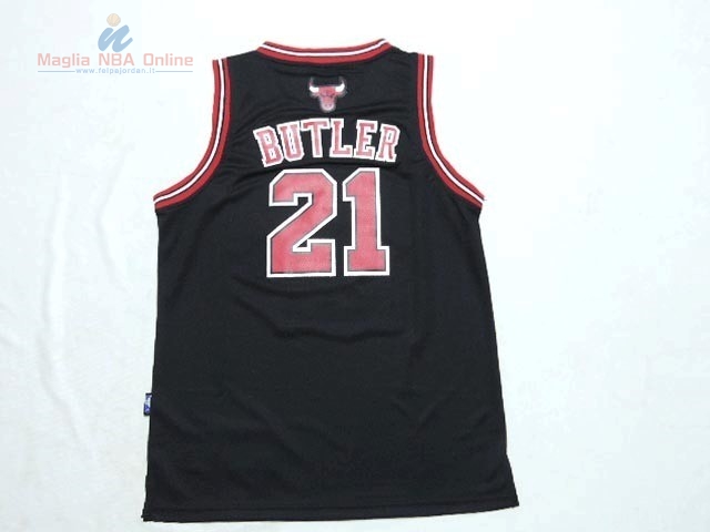 Acquista Maglia NBA Bambino Chicago Bulls #21 Jimmy Butler Nero