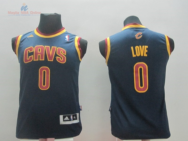 Acquista Maglia NBA Bambino Cleveland Cavaliers #0 Kevin Love Blu