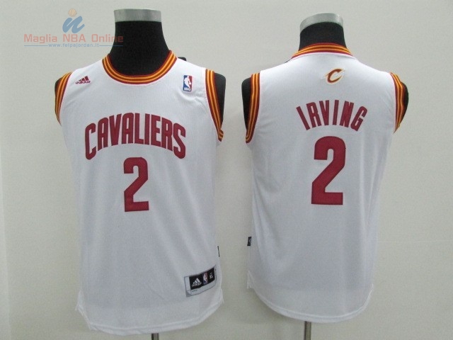 Acquista Maglia NBA Bambino Cleveland Cavaliers #2 Kyrie Irving Bianco