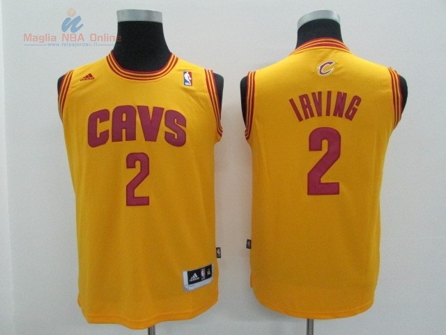 Acquista Maglia NBA Bambino Cleveland Cavaliers #2 Kyrie Irving Giallo