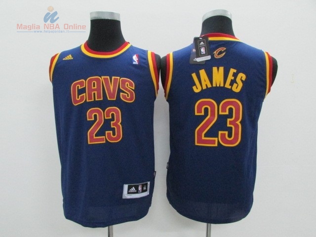 Acquista Maglia NBA Bambino Cleveland Cavaliers #23 LeBron James Blu