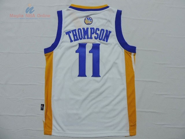 Acquista Maglia NBA Bambino Golden State Warriors #11 Klay Thompson Bianco