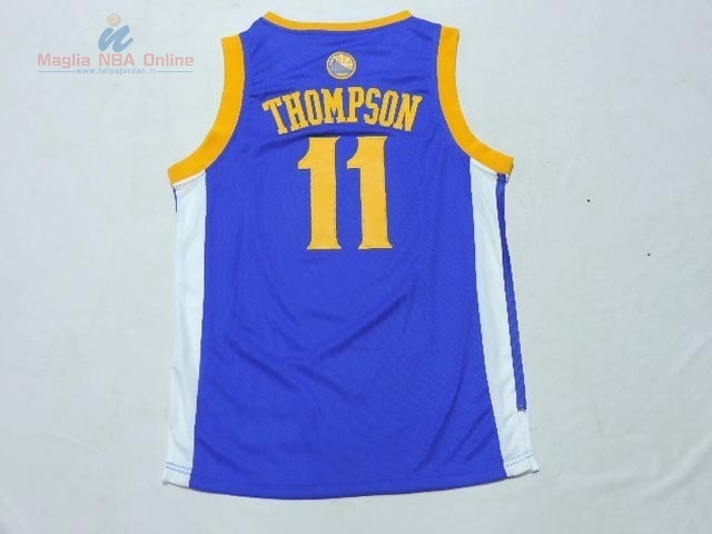 Acquista Maglia NBA Bambino Golden State Warriors #11 Klay Thompson Blu