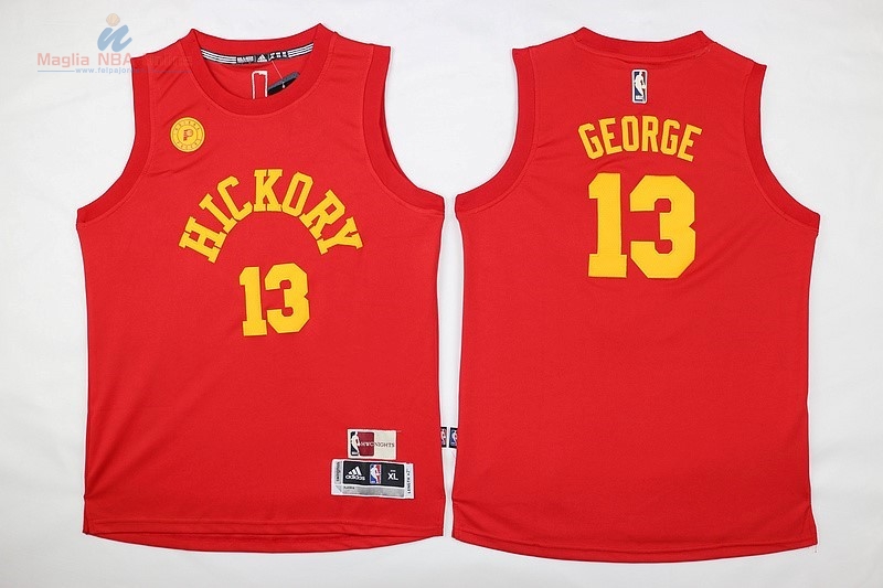 Acquista Maglia NBA Bambino Indiana Pacers #13 Paul George Rosso