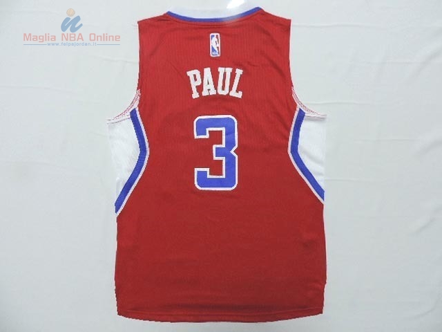 Acquista Maglia NBA Bambino Los Angeles Clippers #3 Chris Paul Rosso