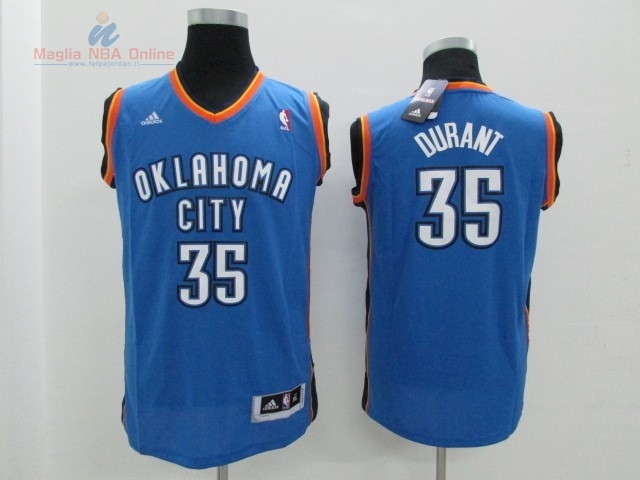 Acquista Maglia NBA Bambino Oklahoma City Thunder #35 Kevin Durant Blu