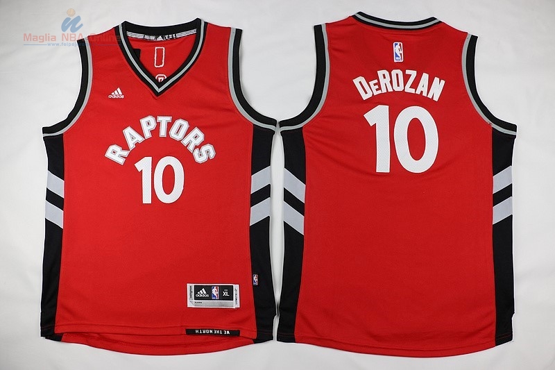 Acquista Maglia NBA Bambino Toronto Raptors #10 Demar DeRozan Rosso