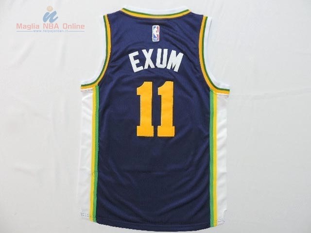 Acquista Maglia NBA Bambino Utah Jazz #11 Dante Exum Blu