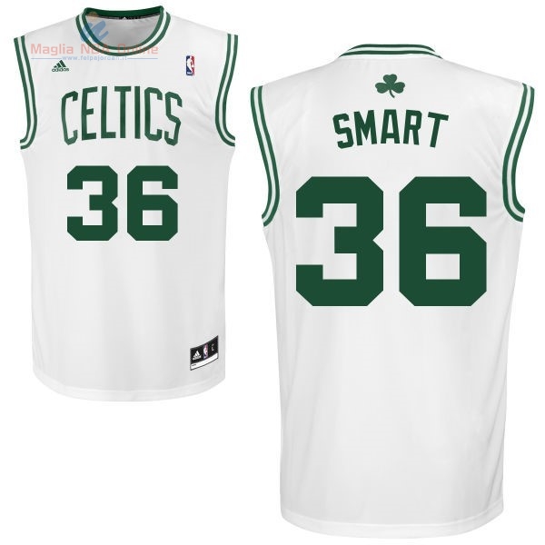 Acquista Maglia NBA Boston Celtics #36 Marcus Smart Bianco