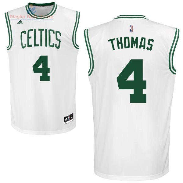 Acquista Maglia NBA Boston Celtics #4 Isaiah Thomas Bianco