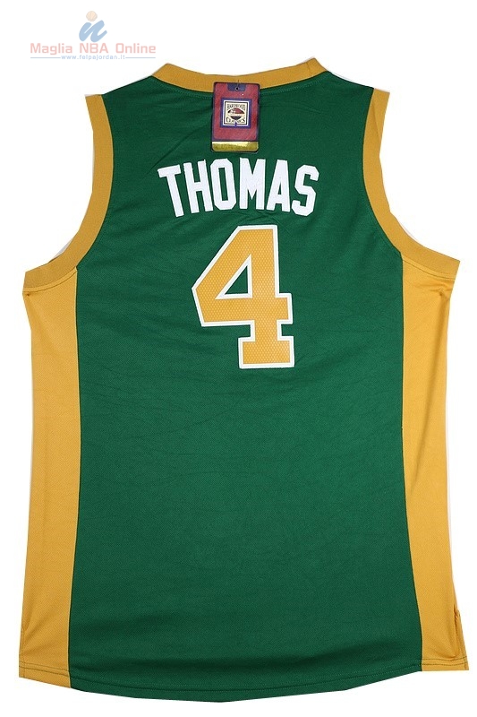 Acquista Maglia NBA Boston Celtics #4 Isaiah Thomas Verde Arancia