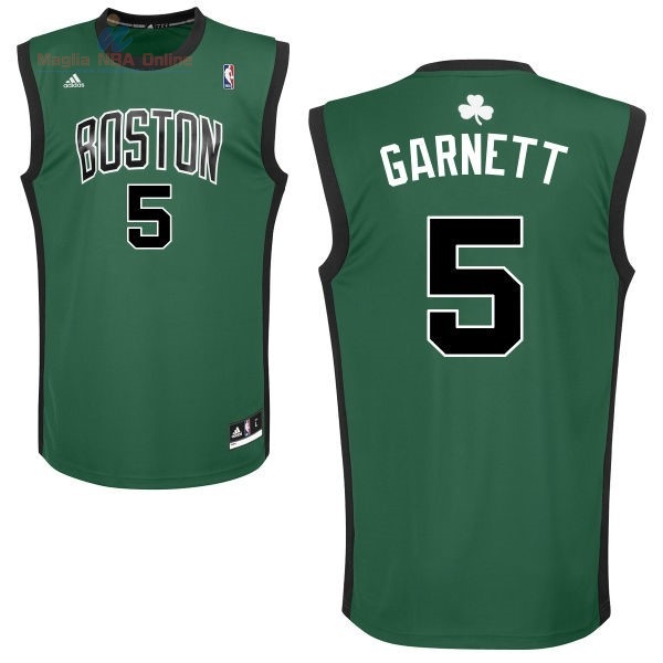 Acquista Maglia NBA Boston Celtics #5 Kevin Garnett Verde Nero