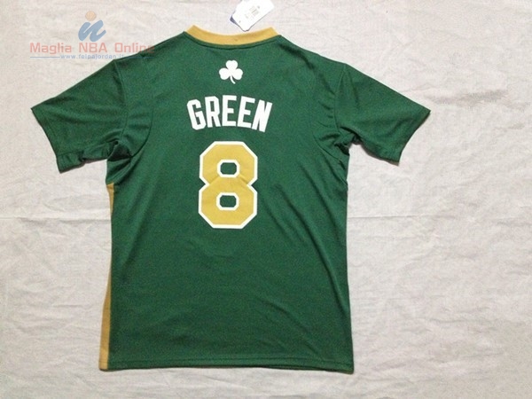 Acquista Maglia NBA Boston Celtics Manica Corta #8 Jeff Green Verde