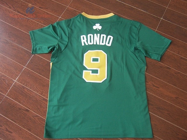 Acquista Maglia NBA Boston Celtics Manica Corta #9 Rajon Rondo Verde