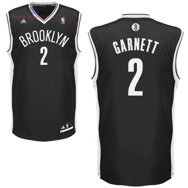 Acquista Maglia NBA Brooklyn Nets #2 Kevin Garnett Nero