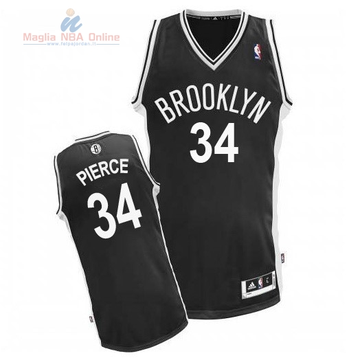 Acquista Maglia NBA Brooklyn Nets #34 Paul Pierce Nero