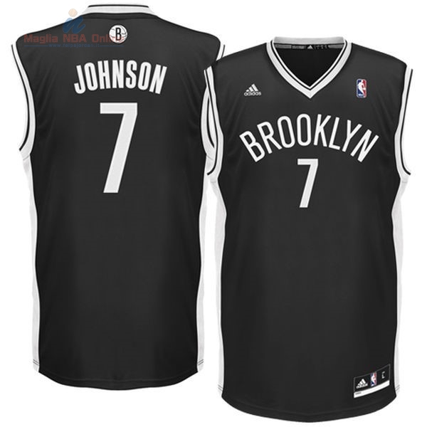 Acquista Maglia NBA Brooklyn Nets #7 Earvin Johnson Nero