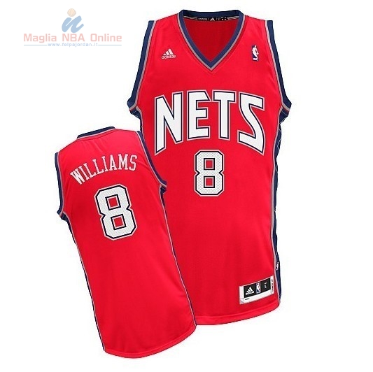 Acquista Maglia NBA Brooklyn Nets #8 Deron Michael Williams Rosso