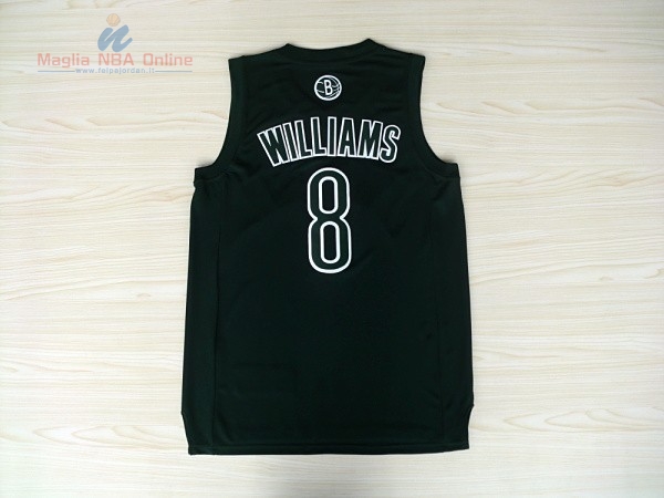 Acquista Maglia NBA Brooklyn Nets 2012 Natale #8 Williams Nero