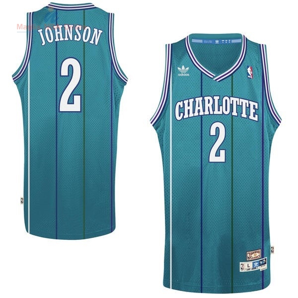 Acquista Maglia NBA Charlotte Hornets #2 Larry Demetric Johnson Verde