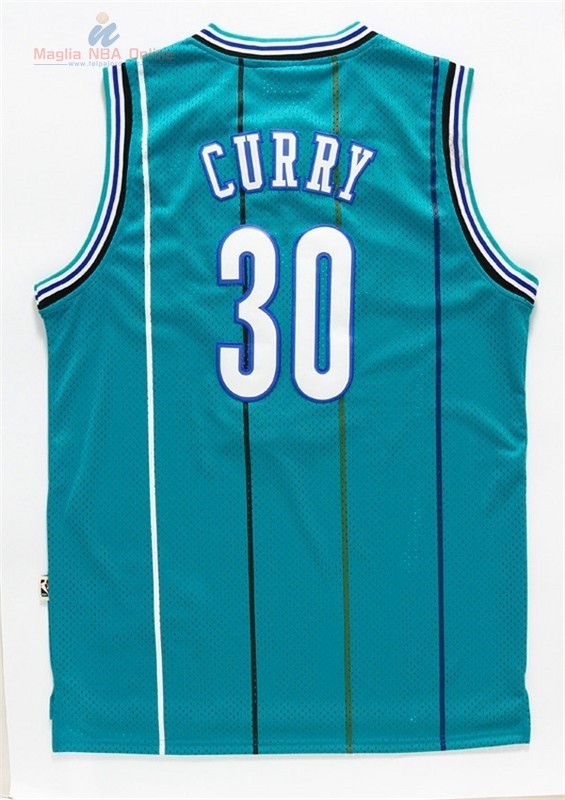 Acquista Maglia NBA Charlotte Hornets #30 Wardell Stephen Curry Verde