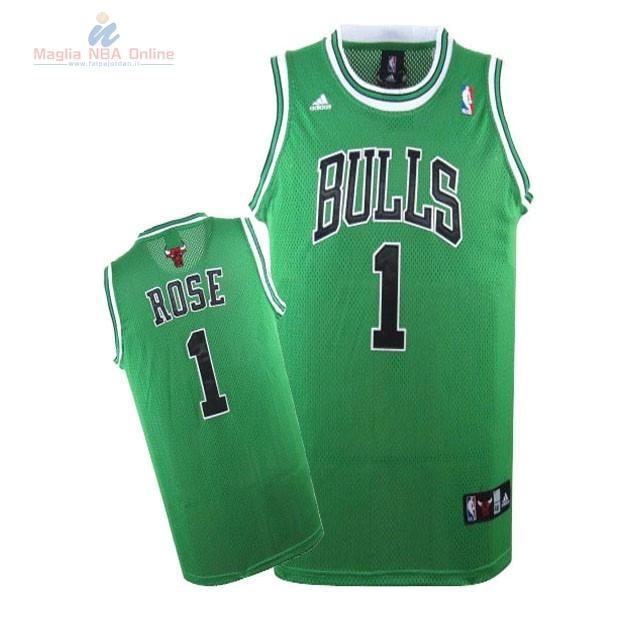 Acquista Maglia NBA Chicago Bulls #1 Derrick Rose Verde