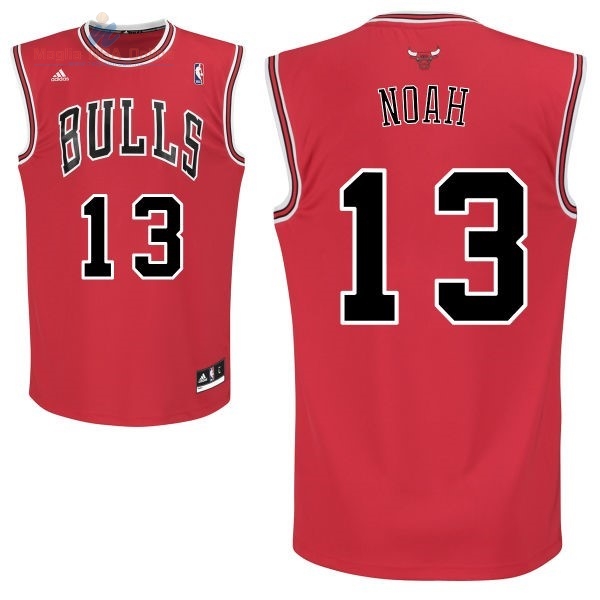 Acquista Maglia NBA Chicago Bulls #13 Joakim Noah Rosso