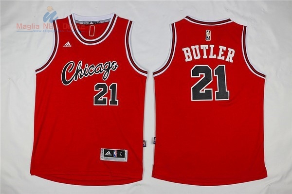 Acquista Maglia NBA Chicago Bulls #21 Jimmy Butler Retro Rosso