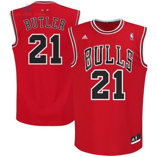 Acquista Maglia NBA Chicago Bulls #21 Jimmy Butler Rosso