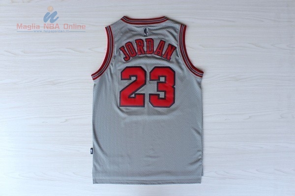 Acquista Maglia NBA Chicago Bulls #23 Michael Jordan 1997-1998 Grigio