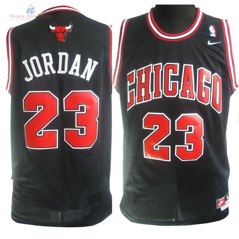 Acquista Maglia NBA Chicago Bulls #23 Michael Jordan Nero