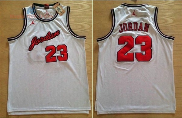 Acquista Maglia NBA Chicago Bulls #23 Michael Jordan Retro Bianco