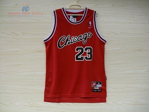 Acquista Maglia NBA Chicago Bulls #23 Michael Jordan Retro Rosso