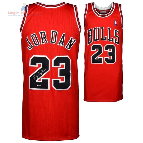 Acquista Maglia NBA Chicago Bulls #23 Michael Jordan Rosso