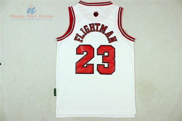 Acquista Maglia NBA Chicago Bulls #23 Michael Jordan Superuomo Bianco