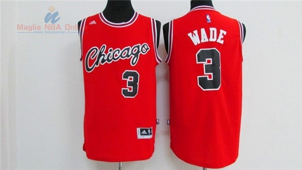 Acquista Maglia NBA Chicago Bulls #3 Dwyane Wade 2016 Rosso