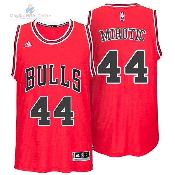 Acquista Maglia NBA Chicago Bulls #44 Nikola Mirotic Rosso