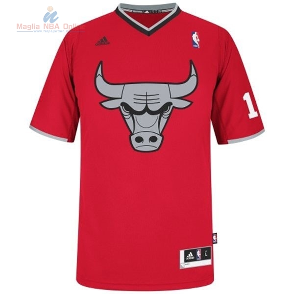 Acquista Maglia NBA Chicago Bulls 2013 Natale #1 Rose Rosso