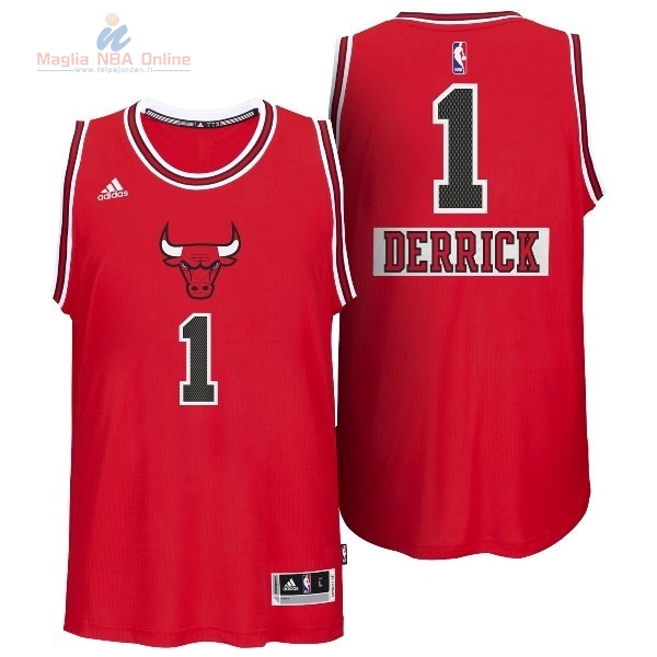 Acquista Maglia NBA Chicago Bulls 2014 Natale #1 Rose Rosso