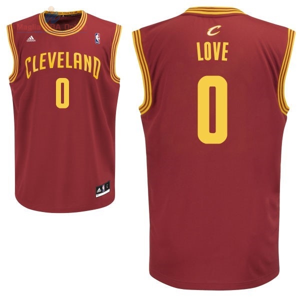 Acquista Maglia NBA Cleveland Cavaliers #0 Kevin Love Rosso