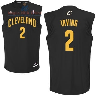Acquista Maglia NBA Cleveland Cavaliers #2 Kyrie Irving Nero