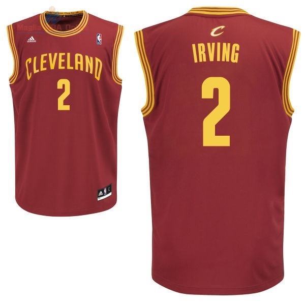 Acquista Maglia NBA Cleveland Cavaliers #2 Kyrie Irving Rosso
