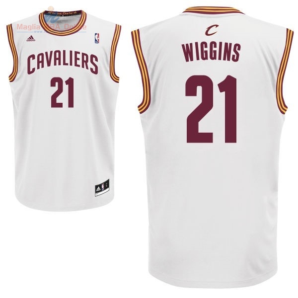 Acquista Maglia NBA Cleveland Cavaliers #21 Andrew Wiggins Bianco