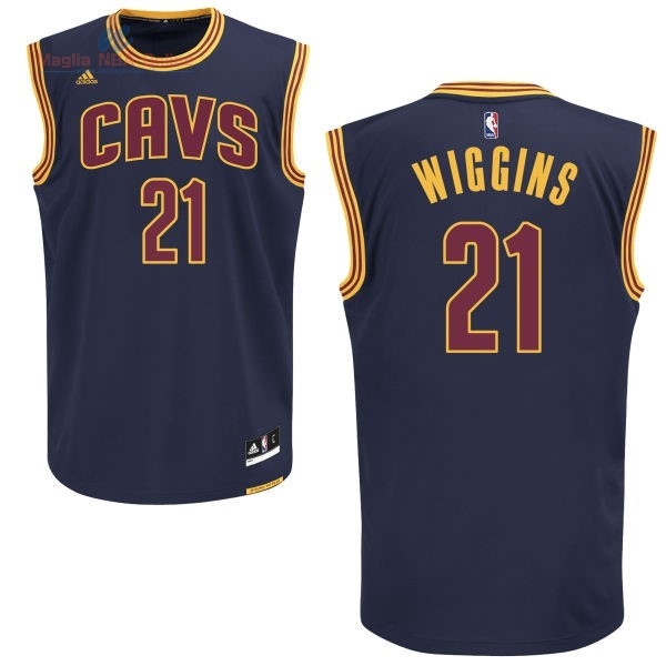 Acquista Maglia NBA Cleveland Cavaliers #21 Andrew Wiggins Blu