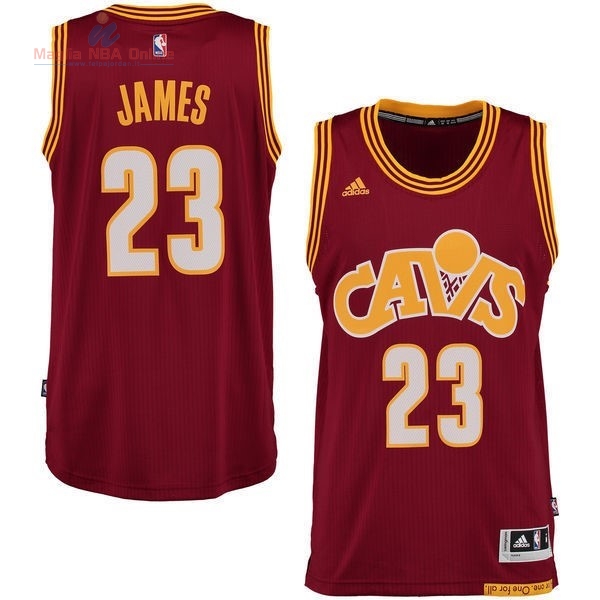 Acquista Maglia NBA Cleveland Cavaliers #23 LeBron James 2015-2016 Rosso