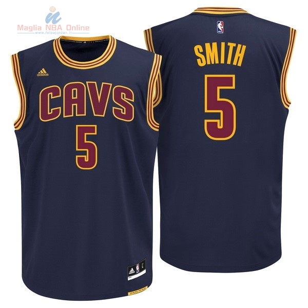 Acquista Maglia NBA Cleveland Cavaliers #5 JR.Smith Blu