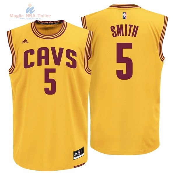 Acquista Maglia NBA Cleveland Cavaliers #5 JR.Smith Giallo