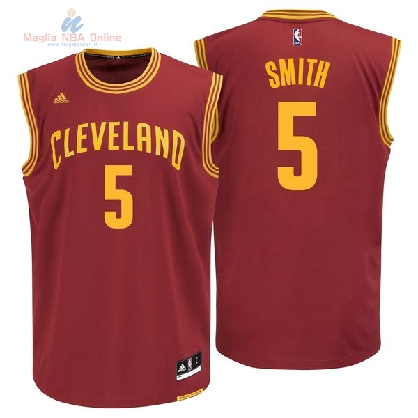 Acquista Maglia NBA Cleveland Cavaliers #5 JR.Smith Rosso